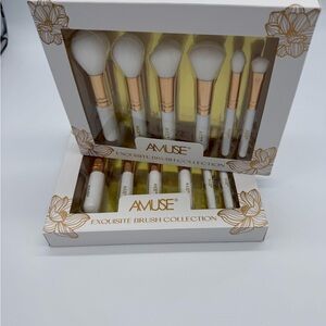 Muse Exquisite Brush Collection - White and Gold